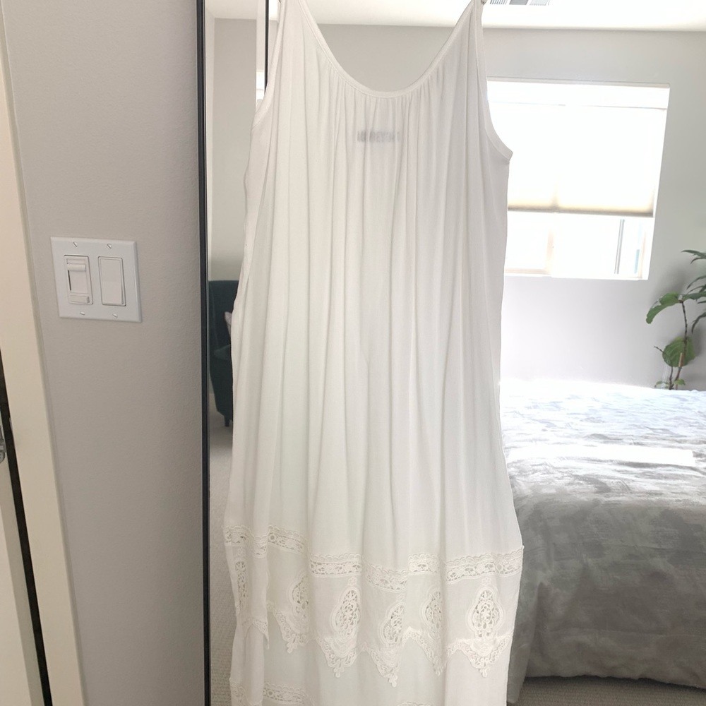 White midi or maxi dress size Small